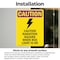 Signmission Radiation & Laser Sign, 10 in H x 7 in W, Vinyl Decal, Rectangle OS-2PACK-CR-D-710-V-10262 - alternate 3
